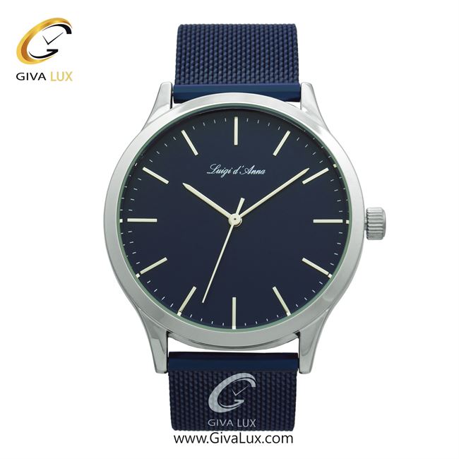 ساعت مچی اورجینال مردانه LdA نقره ای | سرمه ای| سرمه ای| کد رفرنس 2157